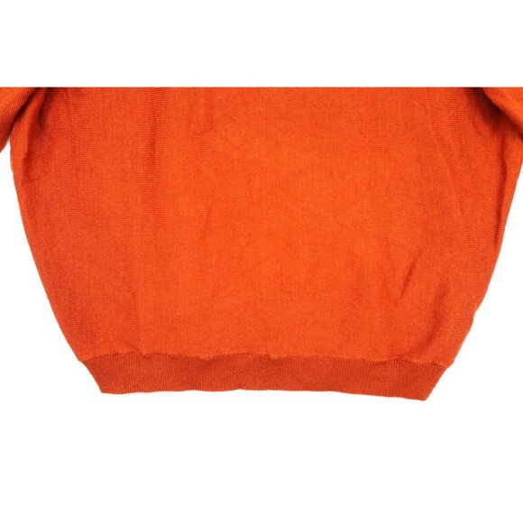 Y2K Guess Los Angeles Womens Orange XS Knit Sweater Rhinestone Mesh Tomato Girl - Picture 6 of 9